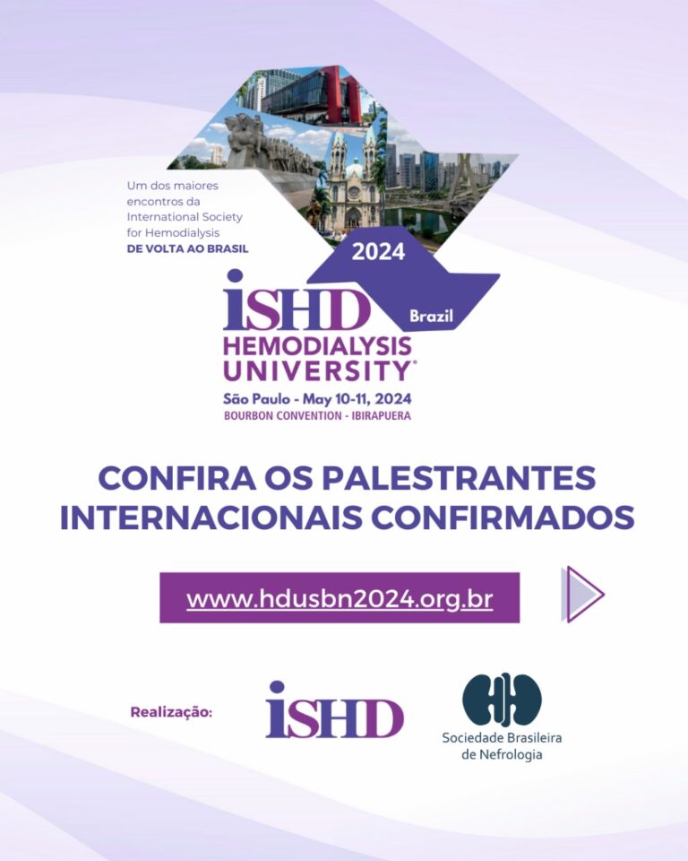 Confira os palestrantes internacionais confirmados no Hemodialysis University São Paulo 2024!