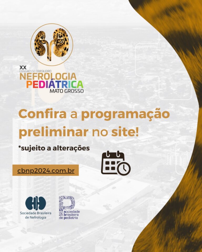 Congresso Brasileiro de Nefrologia Pediátrica acontecerá de 1 a 4 de maio no Hotel Grand Odara, em Cuiabá/MT