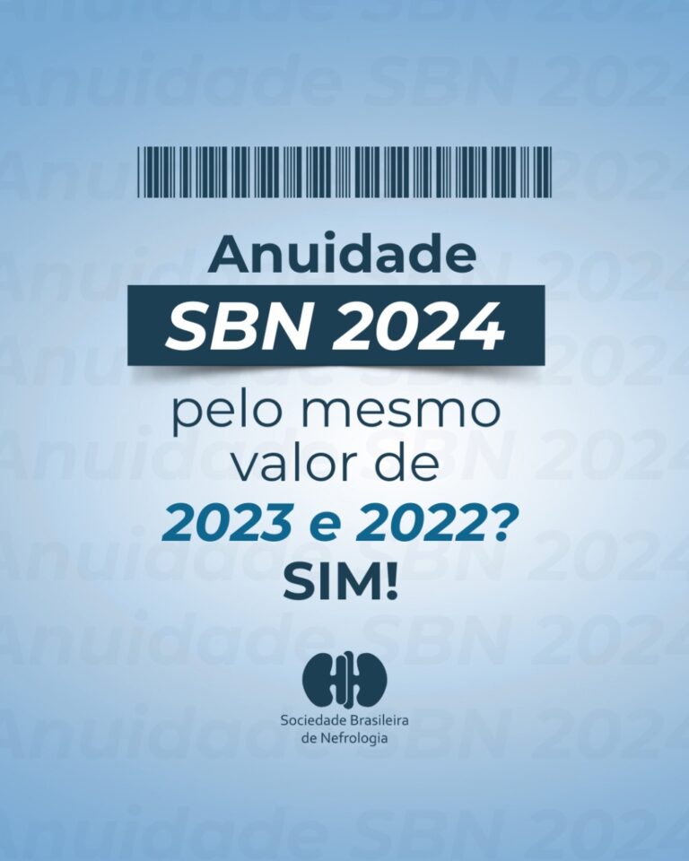 Renove sua anuidade 2024. O valor de 2024 segue sem reajuste desde 2022!