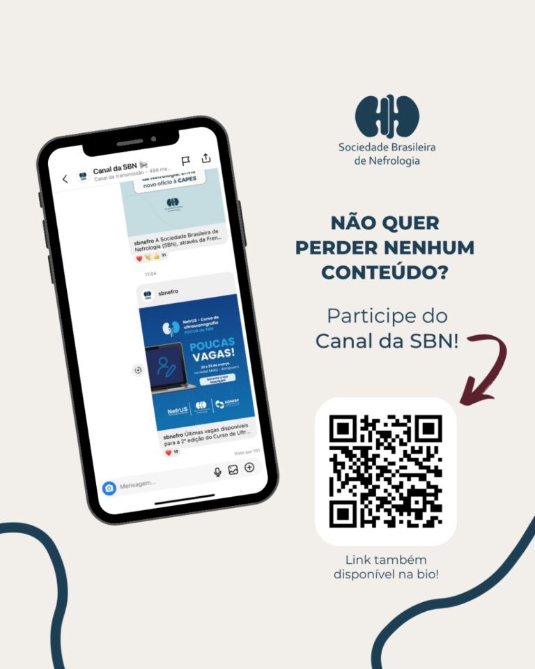Acesse o canal de transmissão do instagram da SBN e não perca nenhum conteúdo!