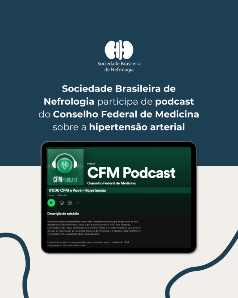 SBN participa de podcast promovido pelo Conselho Federal de Medicina sobre hipertensão arterial