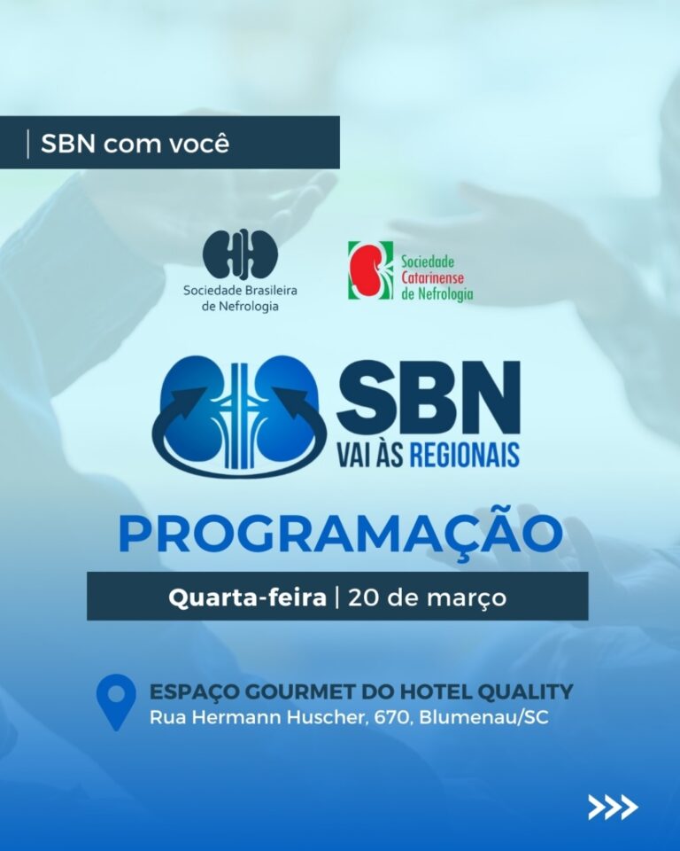 No mês de março, o projeto “SBN Vai às Regionais” estará em Santa Catarina (SC)!