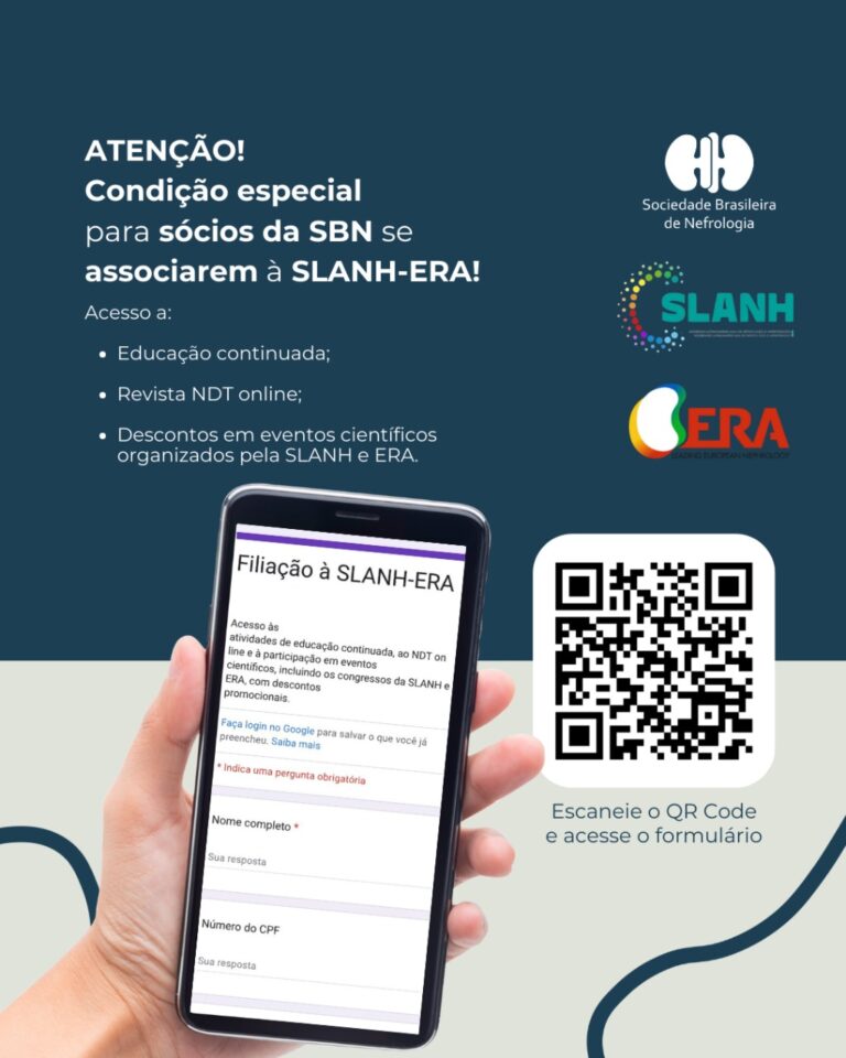 Atenção! Condição especial para sócios da SBN interessados a se associarem à SLANH-ERA!