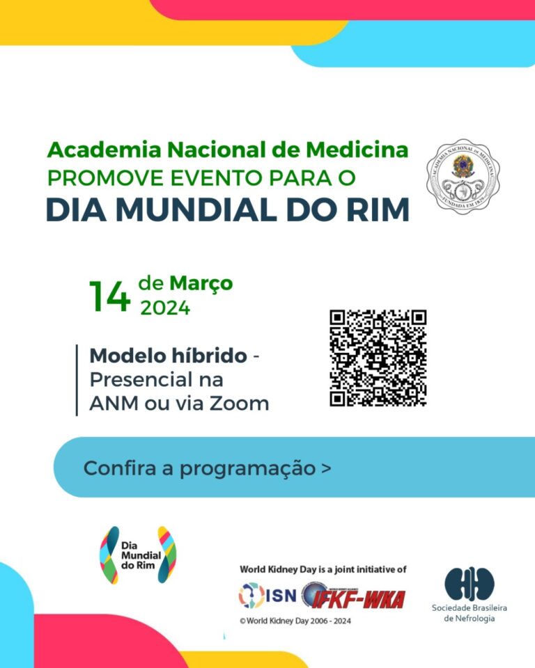 Participe do evento da Academia Nacional de Medicina em celebração ao Dia Mundial do Rim 2024!
