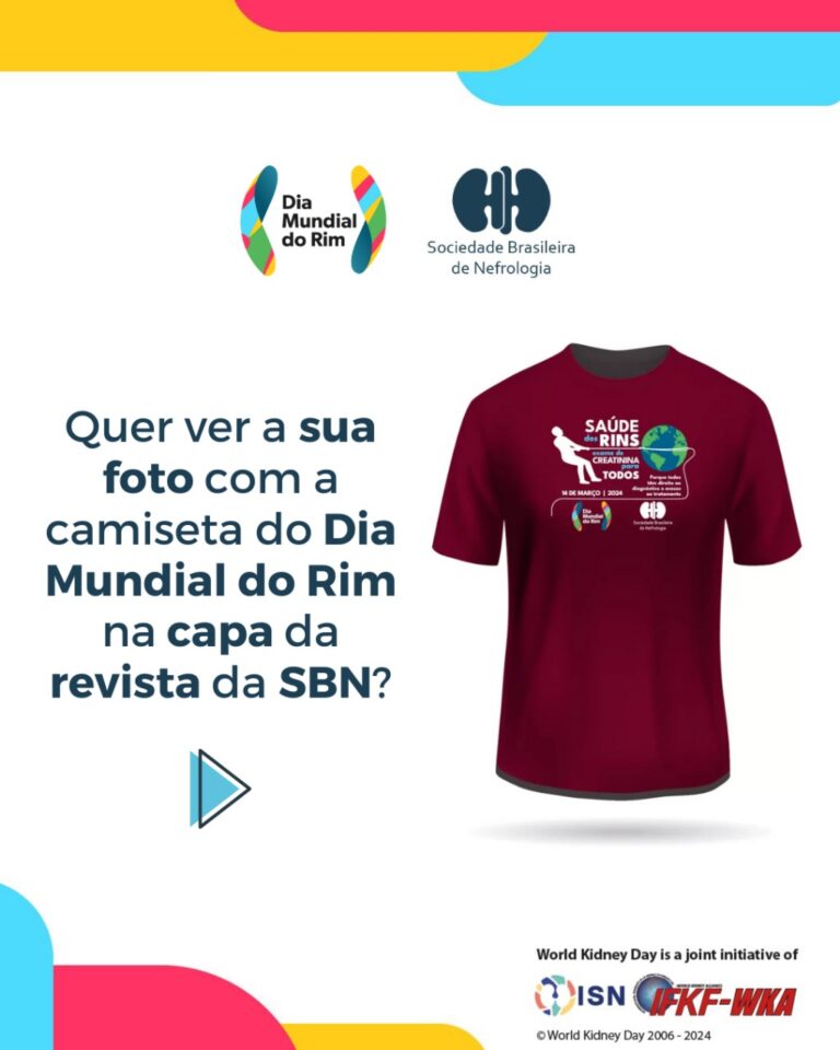 Envie sua foto com a camiseta da campanha para a capa do SBN Informa