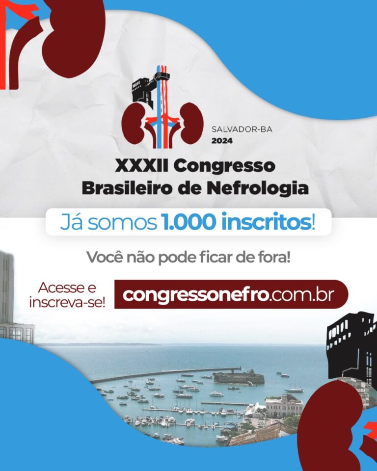 Não perca a oportunidade de participar desse grande evento do XXXII Congresso Brasileiro de Nefrologia