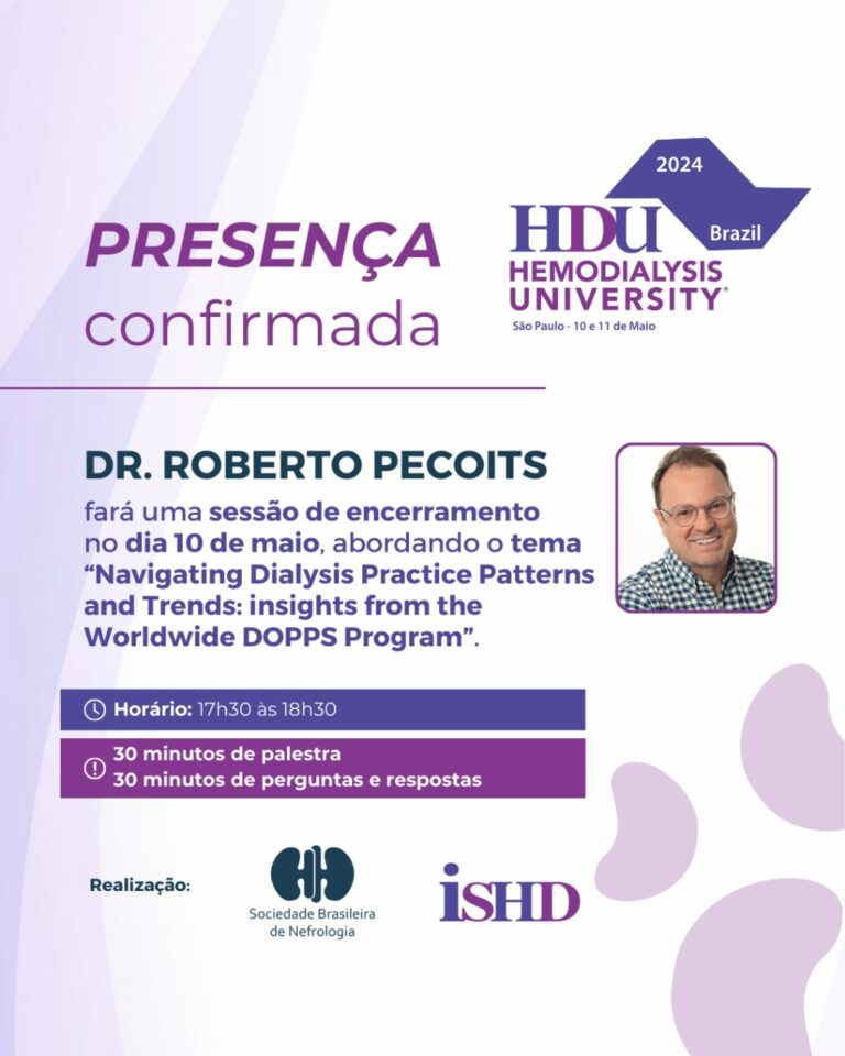 Novo convidado no Hemodialysis University São Paulo – 2024!