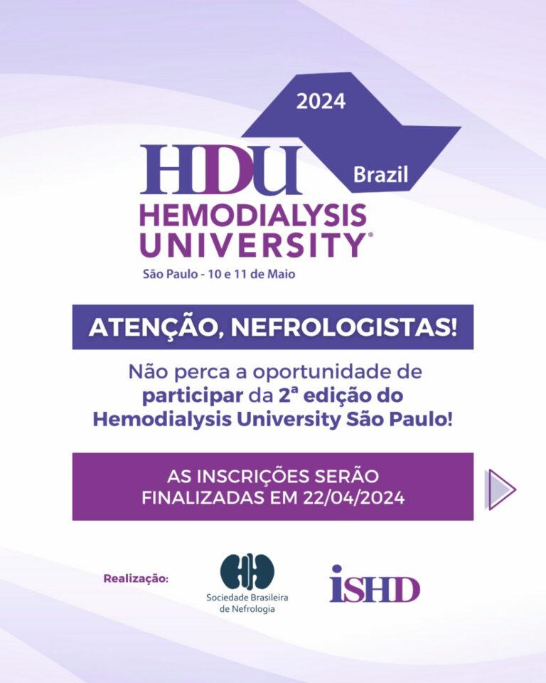 Atenção, nefrologistas! Esta é a última oportunidade de garantir sua vaga em um evento de excelência: o Hemodialysis University 2024.