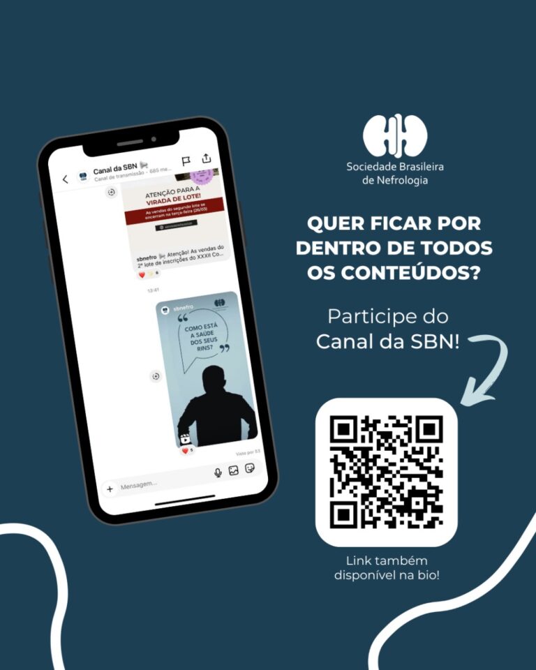 Participe do canal de transmissão da SBN e fique por dentro de todos os conteúdos!