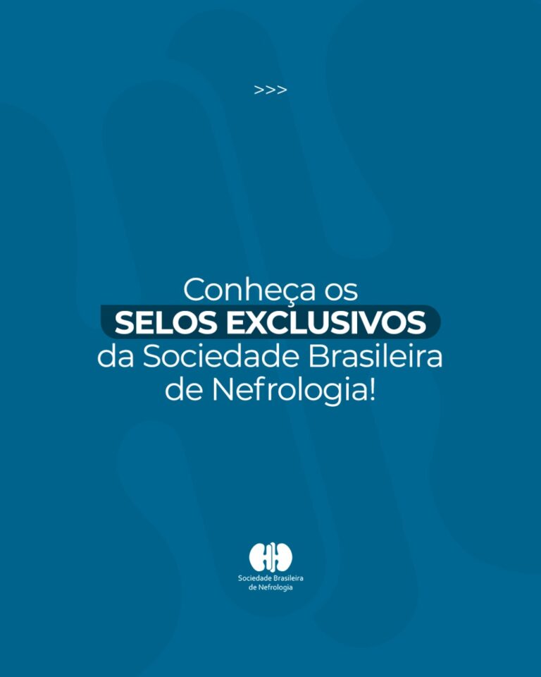 A Sociedade Brasileira de Nefrologia tem a satisfação de apresentar dois selos exclusivos para seus membros!
