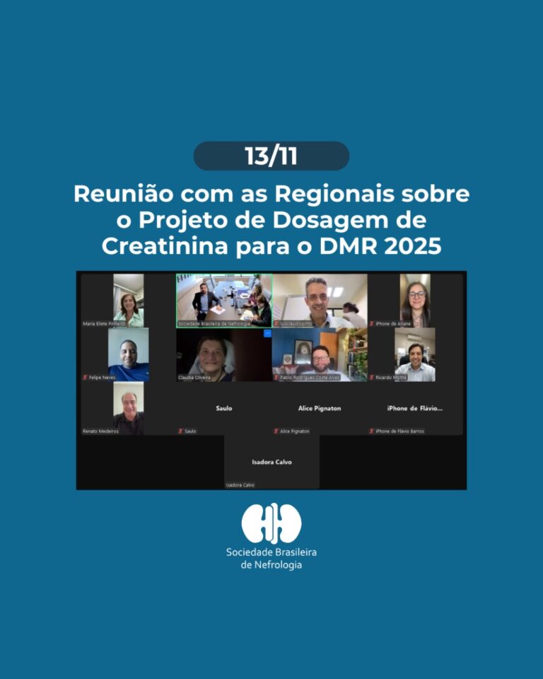 Reunião com as Regionais sobre o projeto de dosagem de Creatinina para o DMR 2025