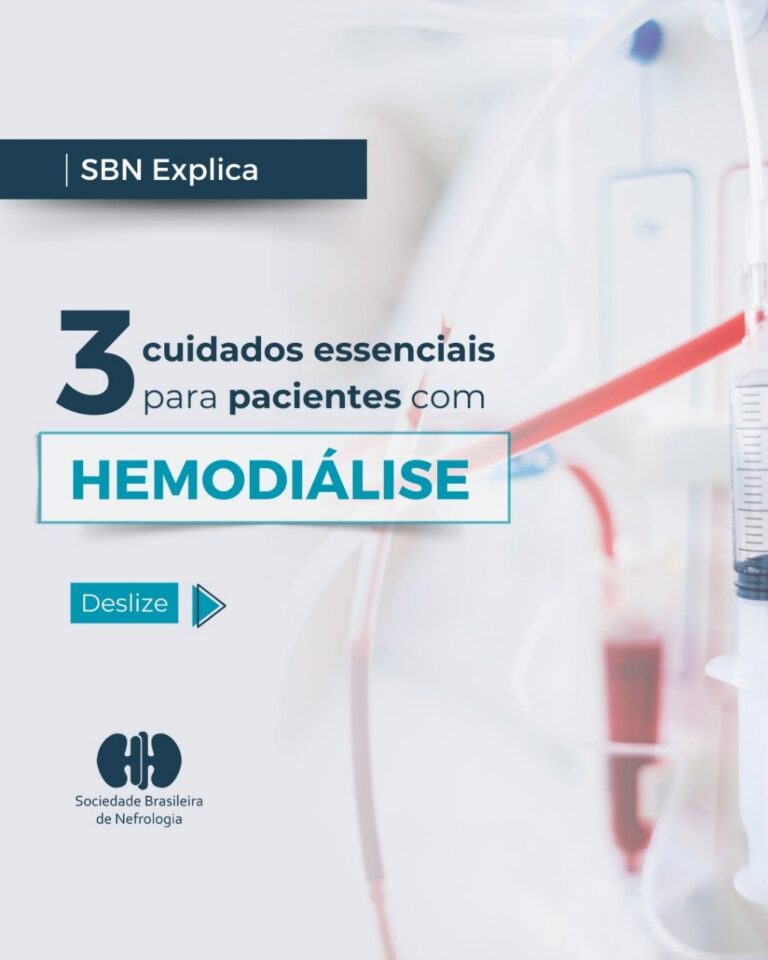 SBN Explica: 3 cuidados essenciais para pacientes com Hemodiálise