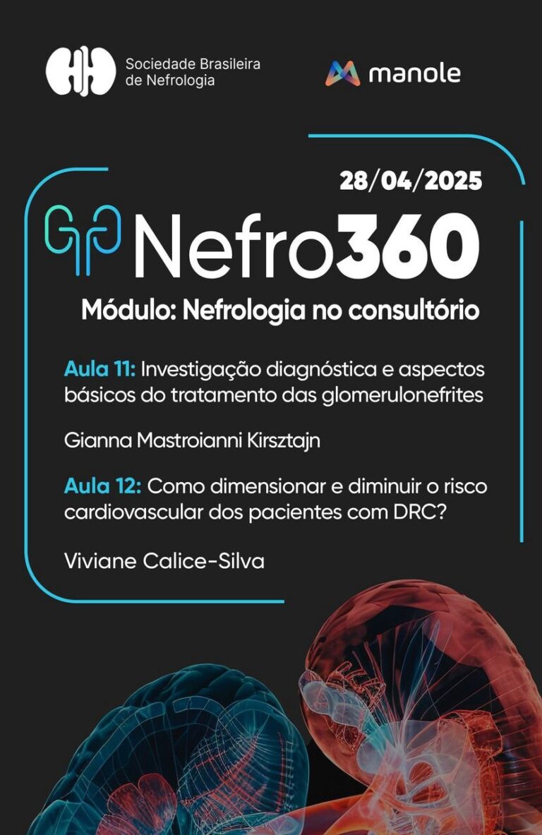 O módulo 2 do Nefro360 começou e as duas primeiras aulas já estão disponíveis!