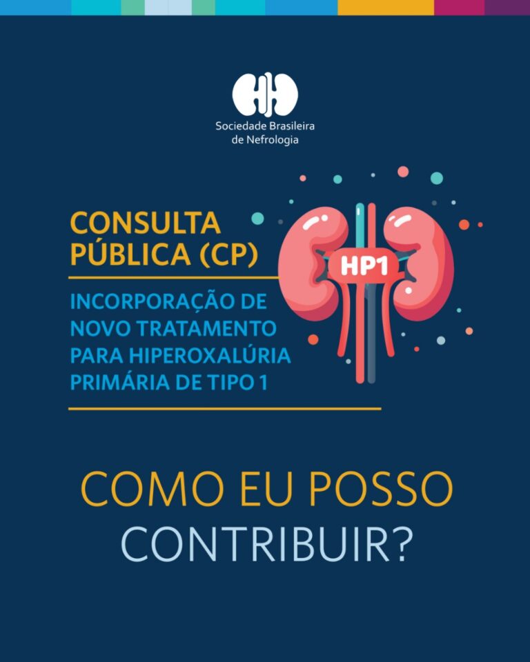 A Consulta Pública que avalia a incorporação de um novo tratamento para Hiperoxalúria Primário do Tipo 1 no SUS está aberta