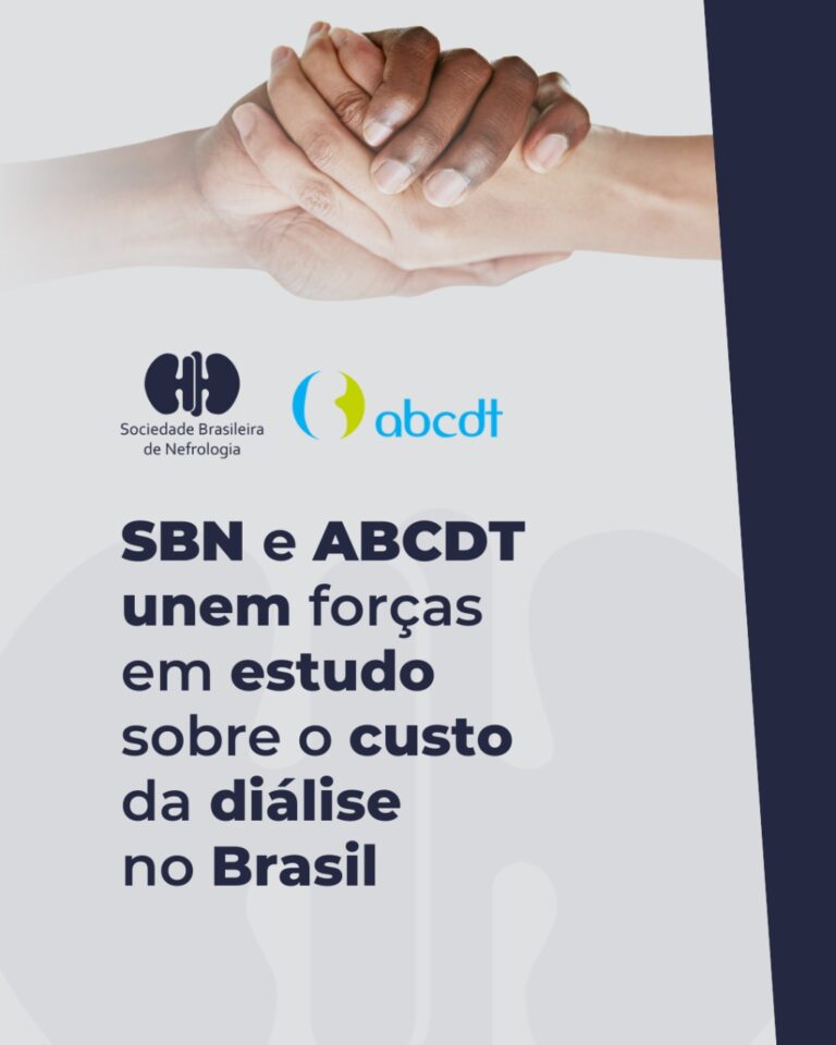 SBN e ABCDT unem forças em estudo sobre o custo da diálise