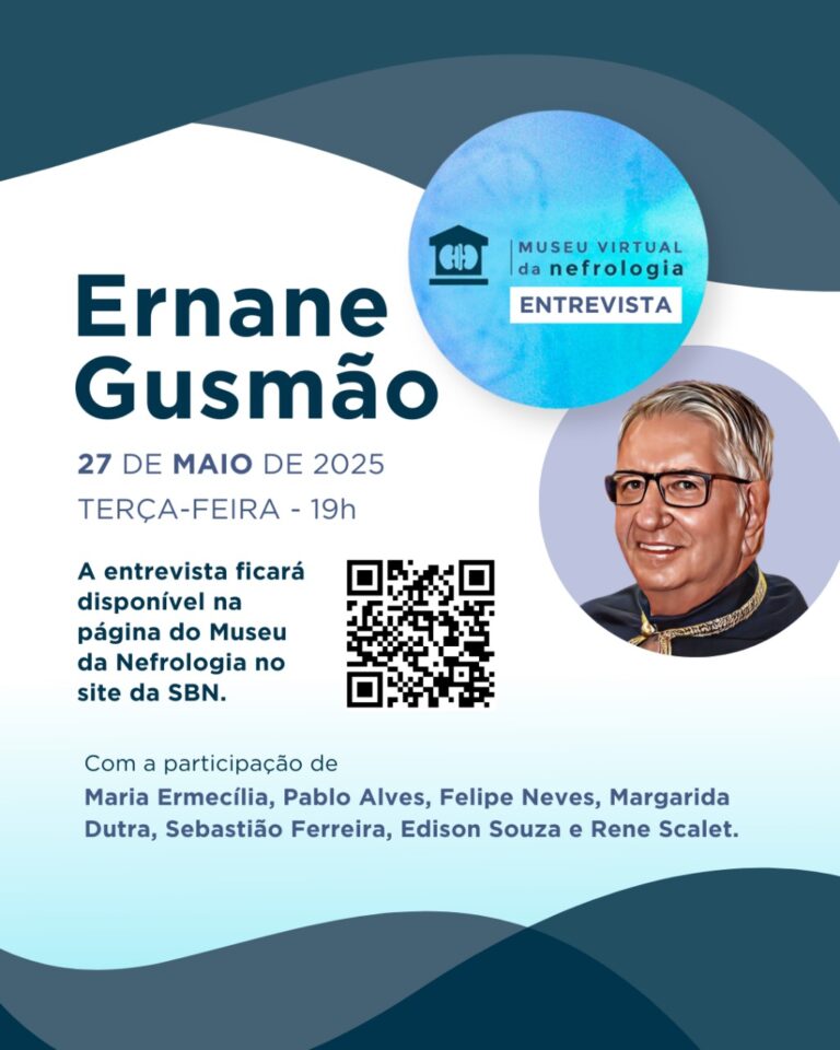 O Museu Virtual da Nefrologia tem a honra de entrevistar o nefrologista Ernane Gusmão