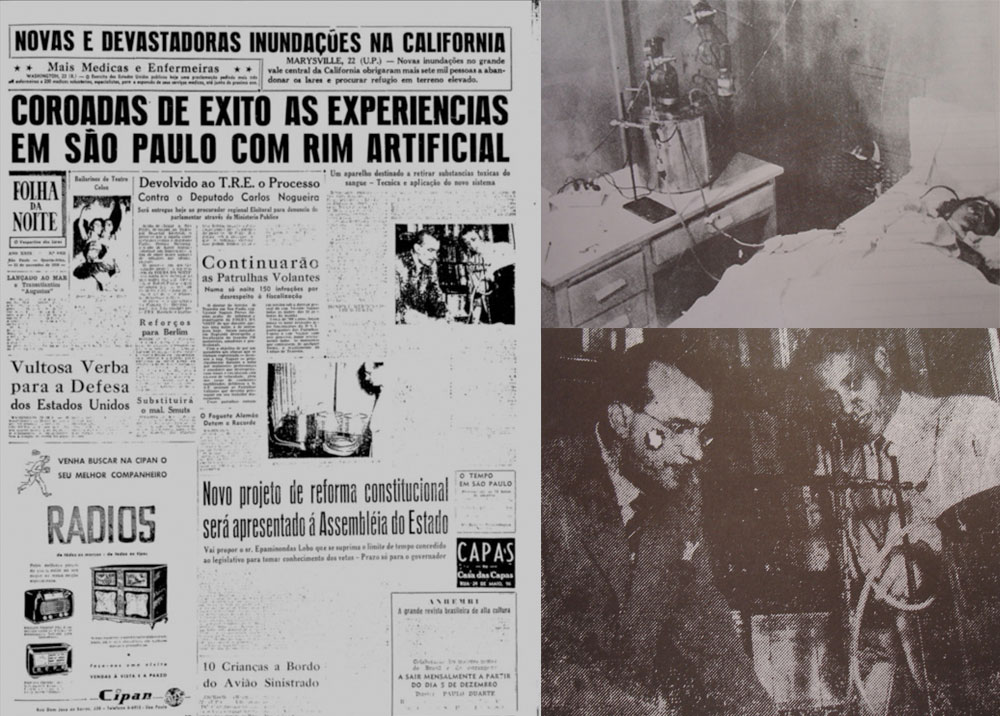 1º Hemodiálise no Brasil - Dr. Tito Ribeiro