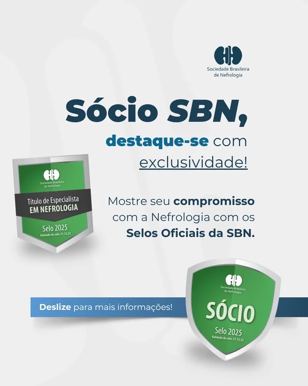 Sócio SBN, destaque-se com exclusividade e solicite o selo de sócio!