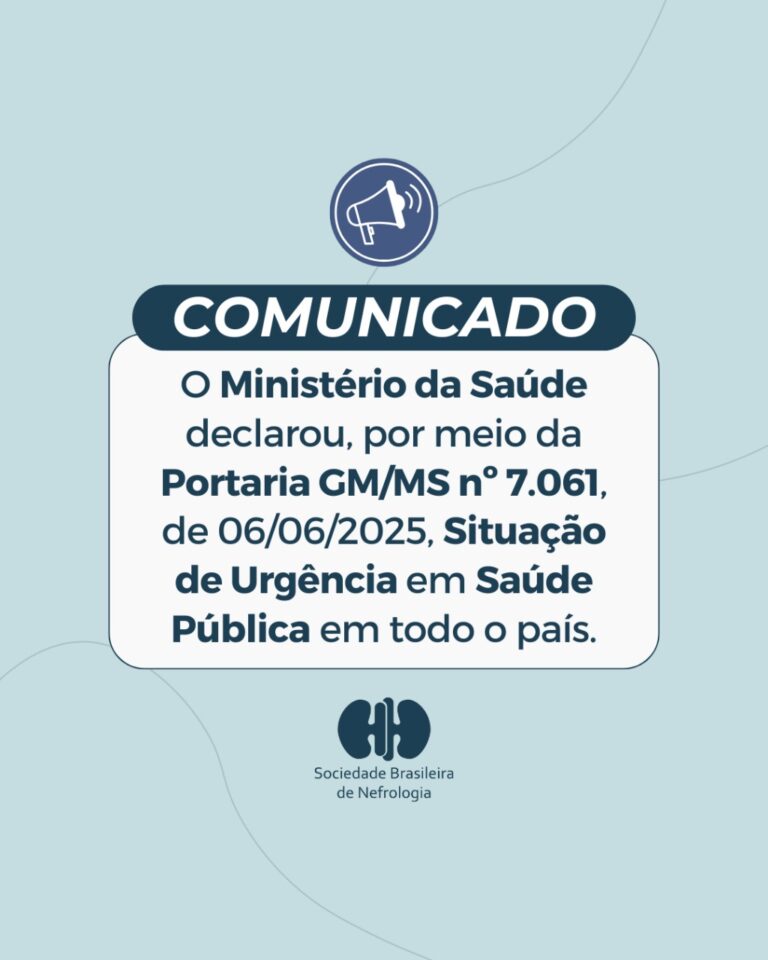 Ministério da Saúde declara situação de Urgência em Saúde Pública em todo o país