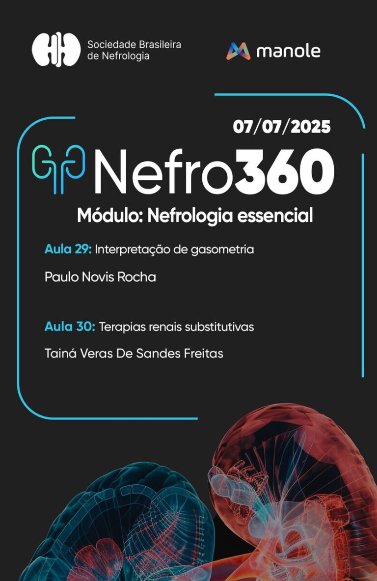 As aulas 29 e 30 do módulo “Nefrologia Essencial” do curso Nefro 360 já estão disponíveis na plataforma!