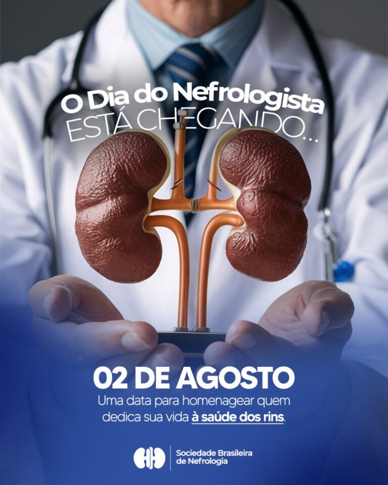 No dia 2 de agosto, comemoramos o Dia do Médico Nefrologista!