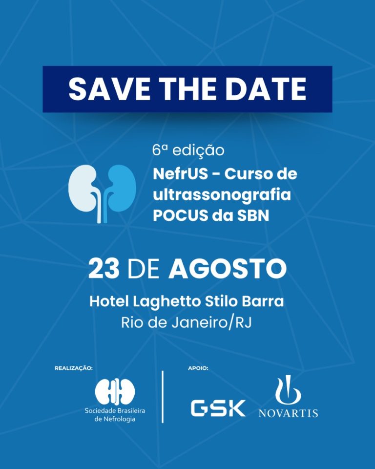 Vem aí a 6ª edição do NefrUS – Curso de Ultrassonografia Pocus da SBN!