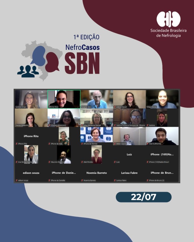 Estreia do projeto NefroCasos reúne nefrologistas de todo o Brasil em discussão clínica interativa
