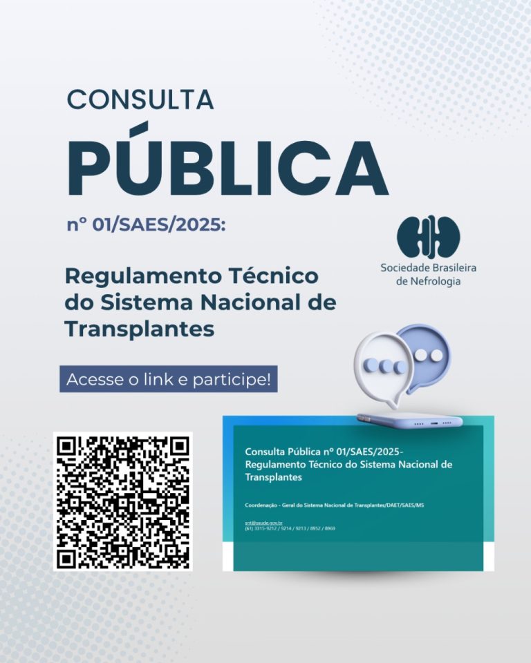 Participe da Consulta Pública nº 01/SAES/2025! Contribua com a revisão do Regulamento Técnico do Sistema Nacional de Transplantes