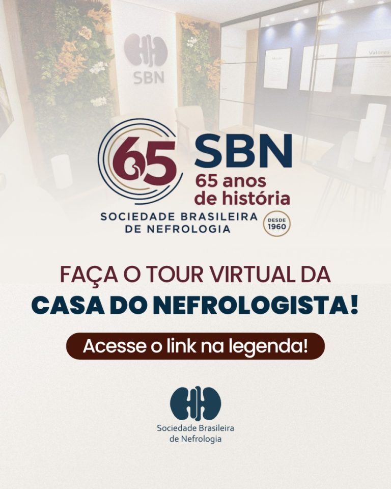 SBN celebra 65 anos e convida para tour virtual pela Casa do Nefrologista
