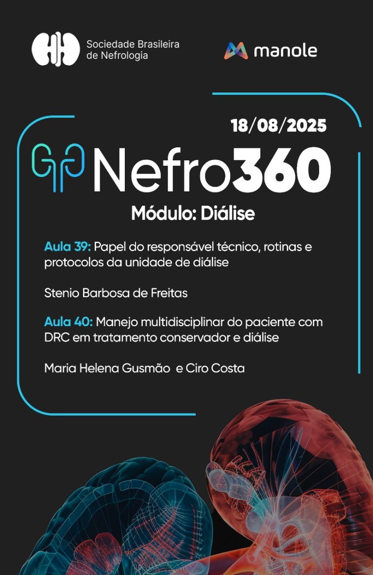 As aulas 39 e 40 do módulo 4 do Curso Nefro 360 já estão disponíveis na plataforma!