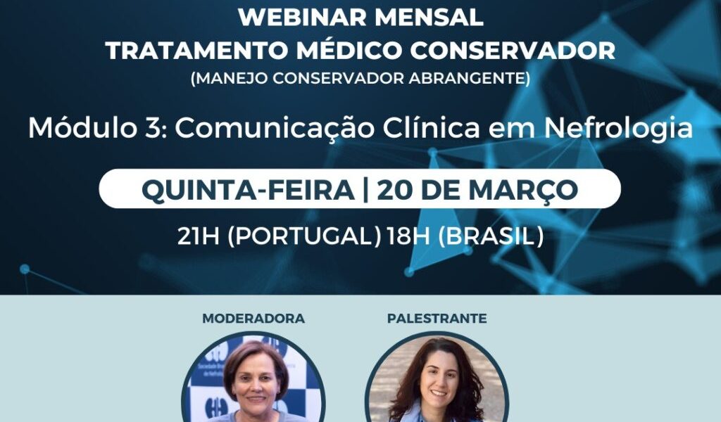 SBN na Web_Tratamento Médico Conservador - Comunicação Clínica em Nefrologia