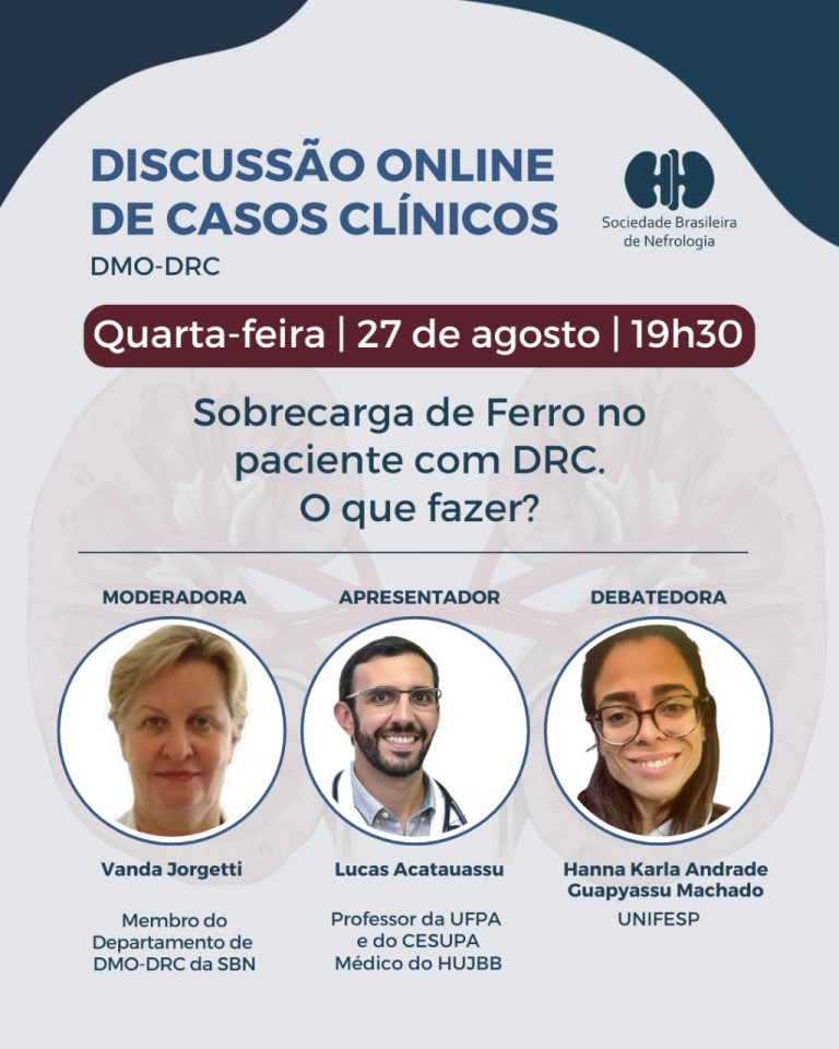 Discussão Online de Casos Clínicos do Departamento de DMO-DRC da SBN