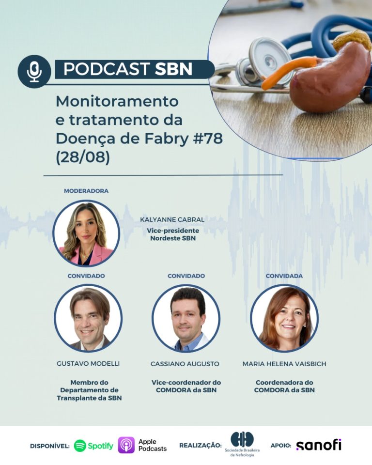 SBN lança novo episódio de podcast sobre monitoramento e tratamento da Doença de Fabry
