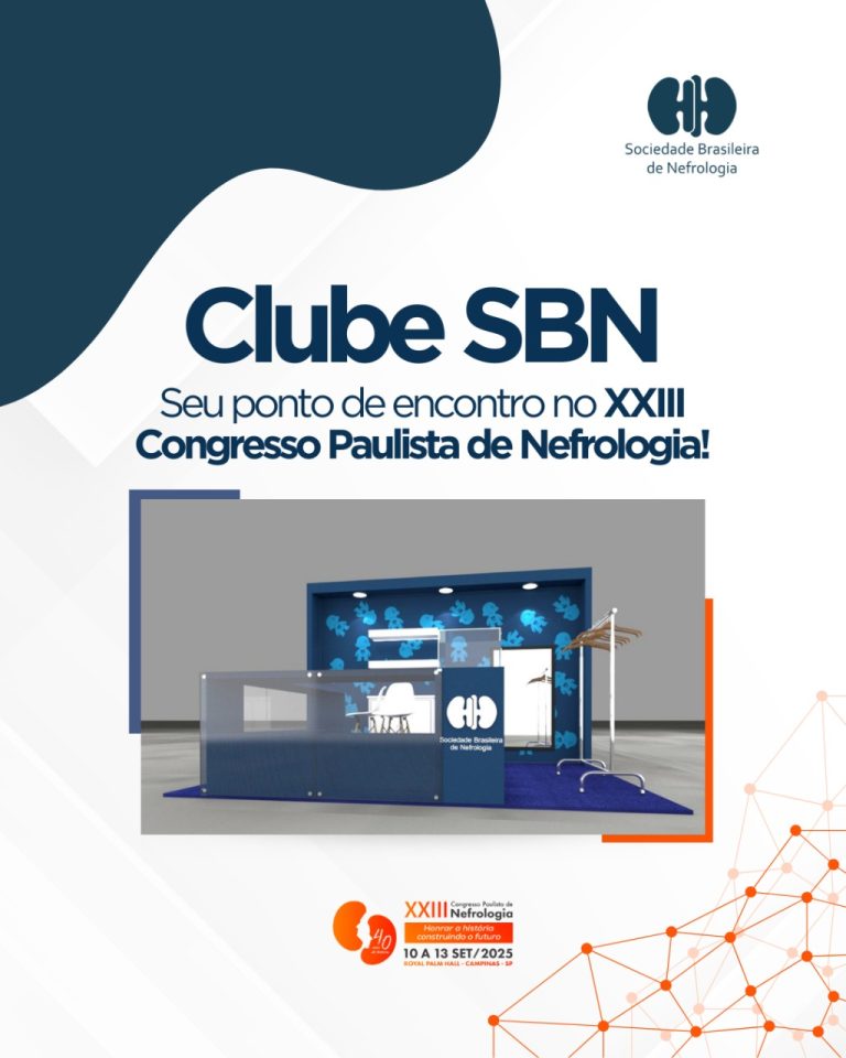 Clube SBN é lançado no Congresso Paulista de Nefrologia, oferecendo aos associados produtos personalizados da marca