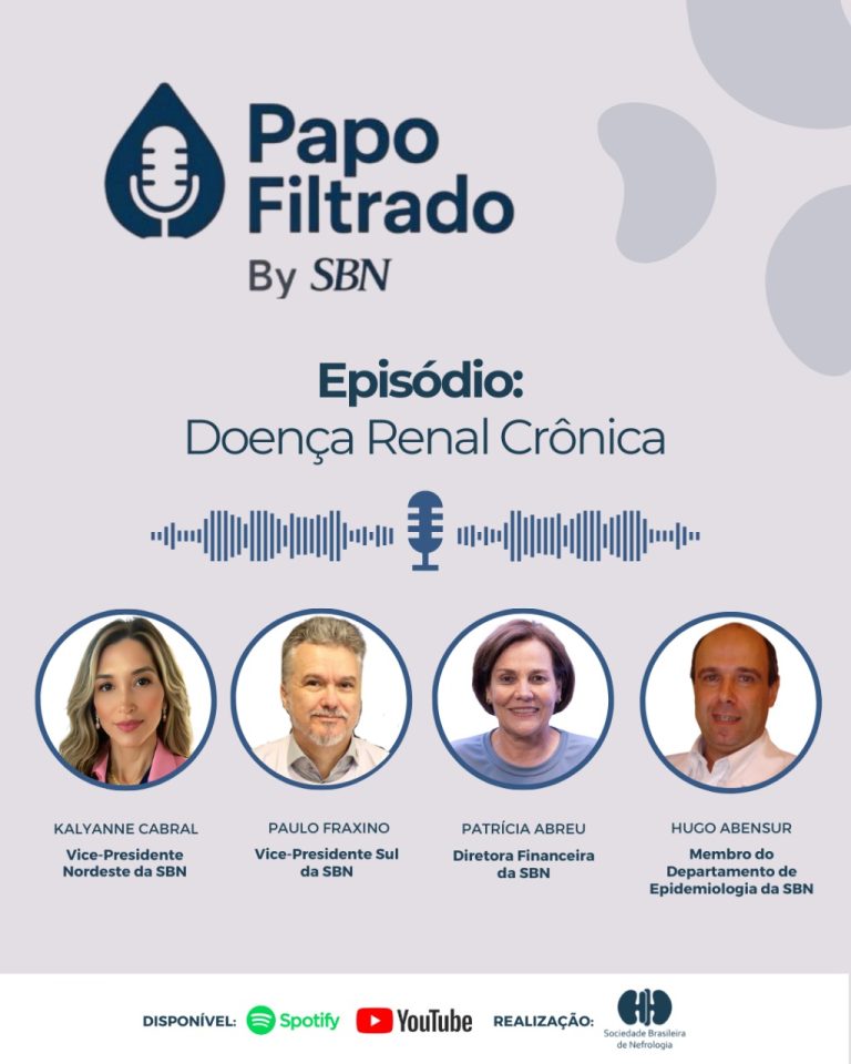 Novo episódio do Videocast SBN – Papo Filtrado #82 Doença Renal Crônica