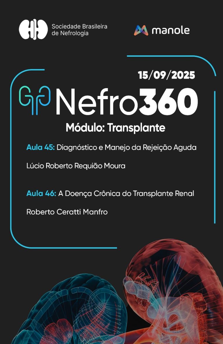 As aulas 45 e 46 do módulo 5 do Nefro360 já estão disponíveis na plataforma