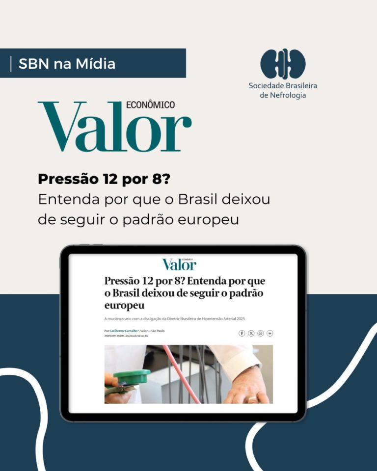 A nova Diretriz Brasileira de Hipertensão Arterial 2025 ganhou destaque no jornal Valor Econômico!