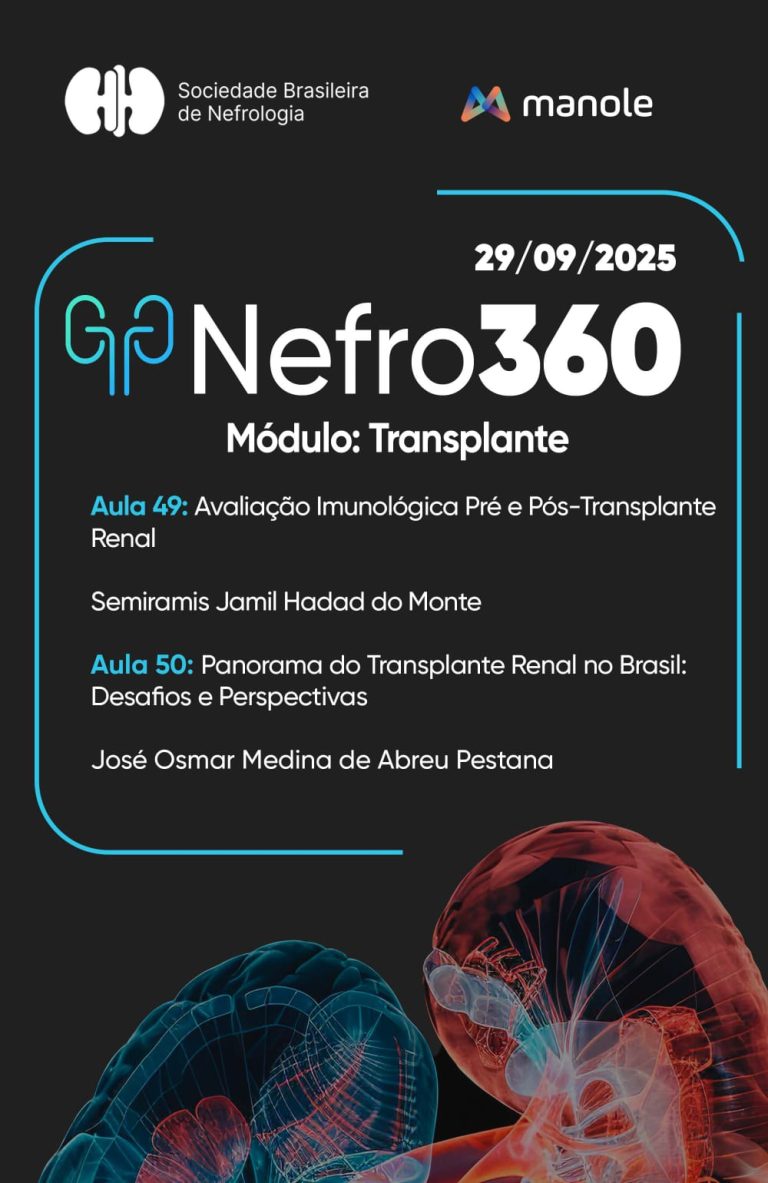 As aulas 49 e 50 do módulo 5 do Curso Nefro360 da SBN chegaram à plataforma