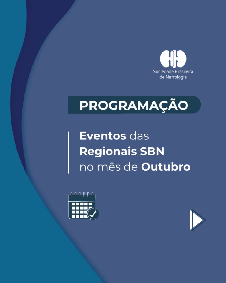 confira os eventos das Regionais da SBN no mês de outubro!