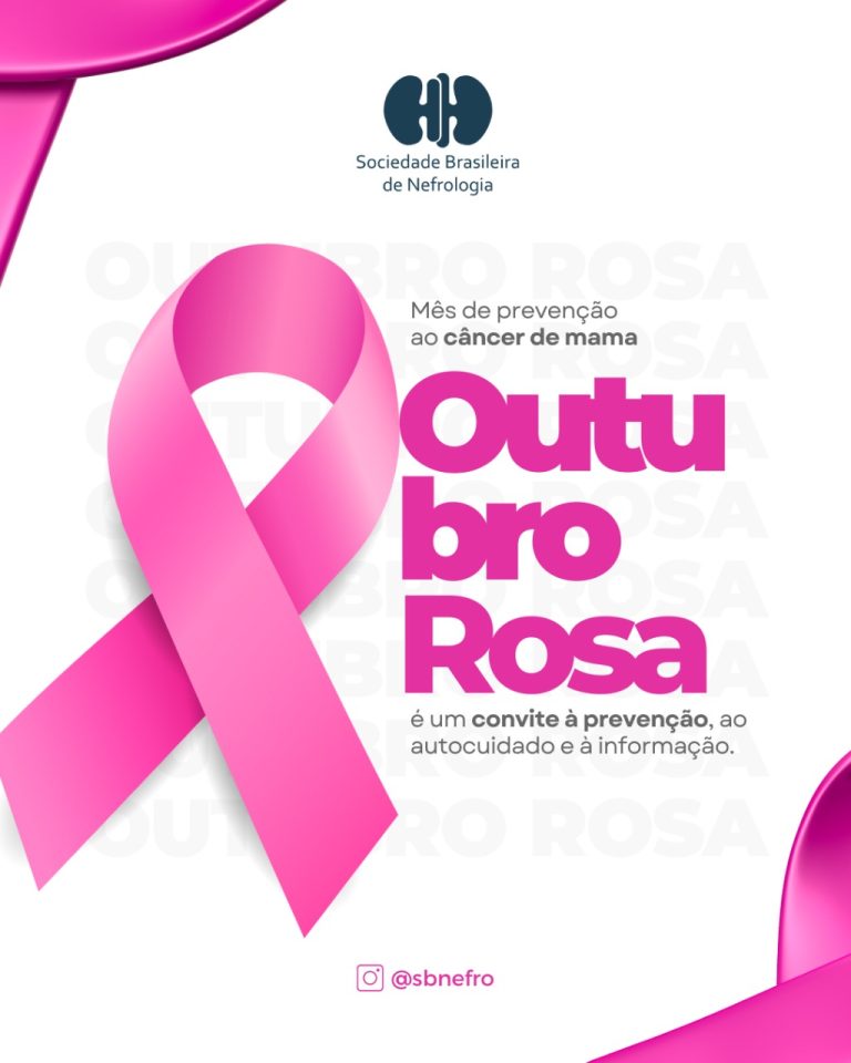 Outubro Rosa: SBN reforça a importância do autocuidado e da prevenção no combate ao câncer de mama.