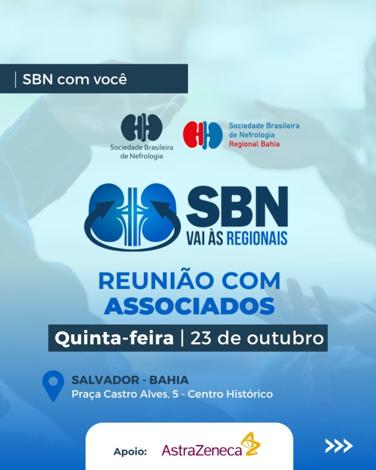 A 15ª edição do projeto “SBN Vai às Regionais” acontece hoje em Salvador (BA)!