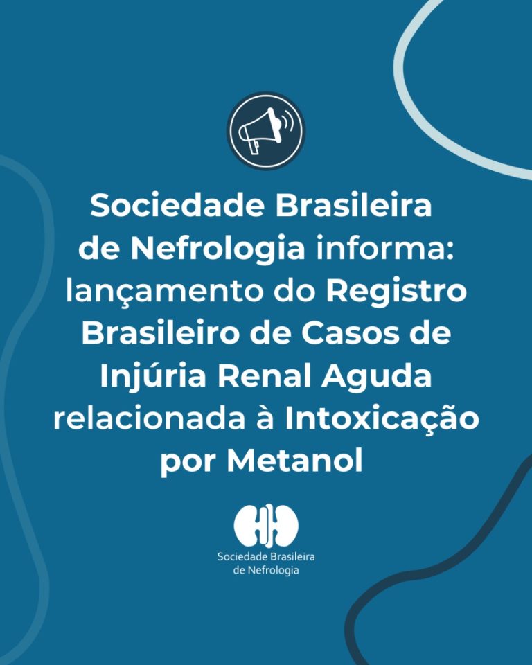 SBN submete projeto para criação do Registro Nacional de Injúria Renal Aguda associada à Intoxicação por Metanol