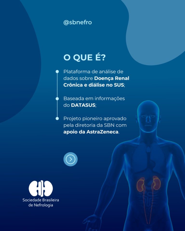 SBN lança Observatório DATASUS para monitorar a Doença Renal Crônica e fortalecer políticas públicas em saúde renal