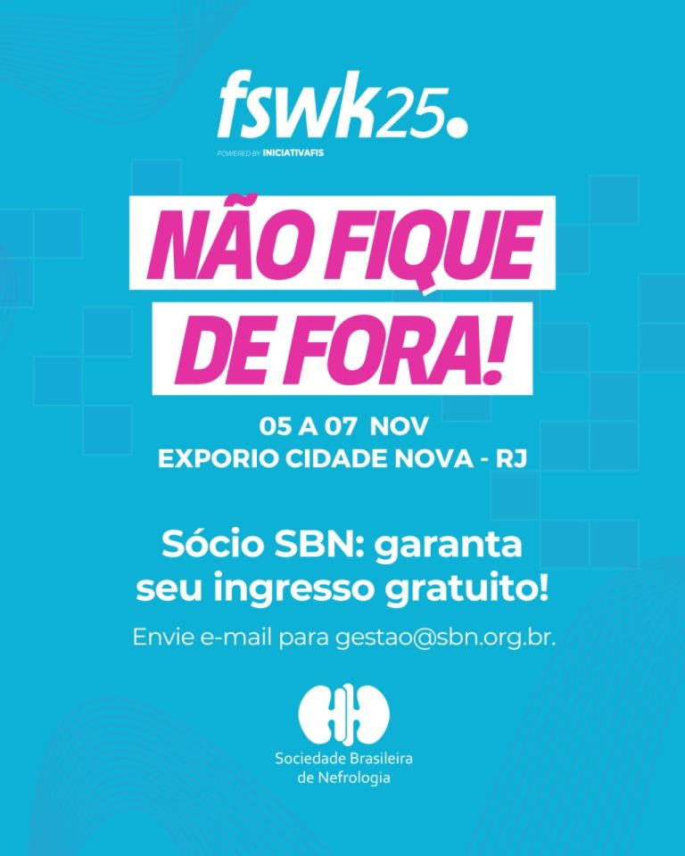 Sócio da SBN, garanta seu ingresso para a Fis Week!