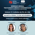 Curso: Tratamento Conservador Abrangente da Doença Renal Crônica! Webinar sobre “Cuidados de fim de vida”.