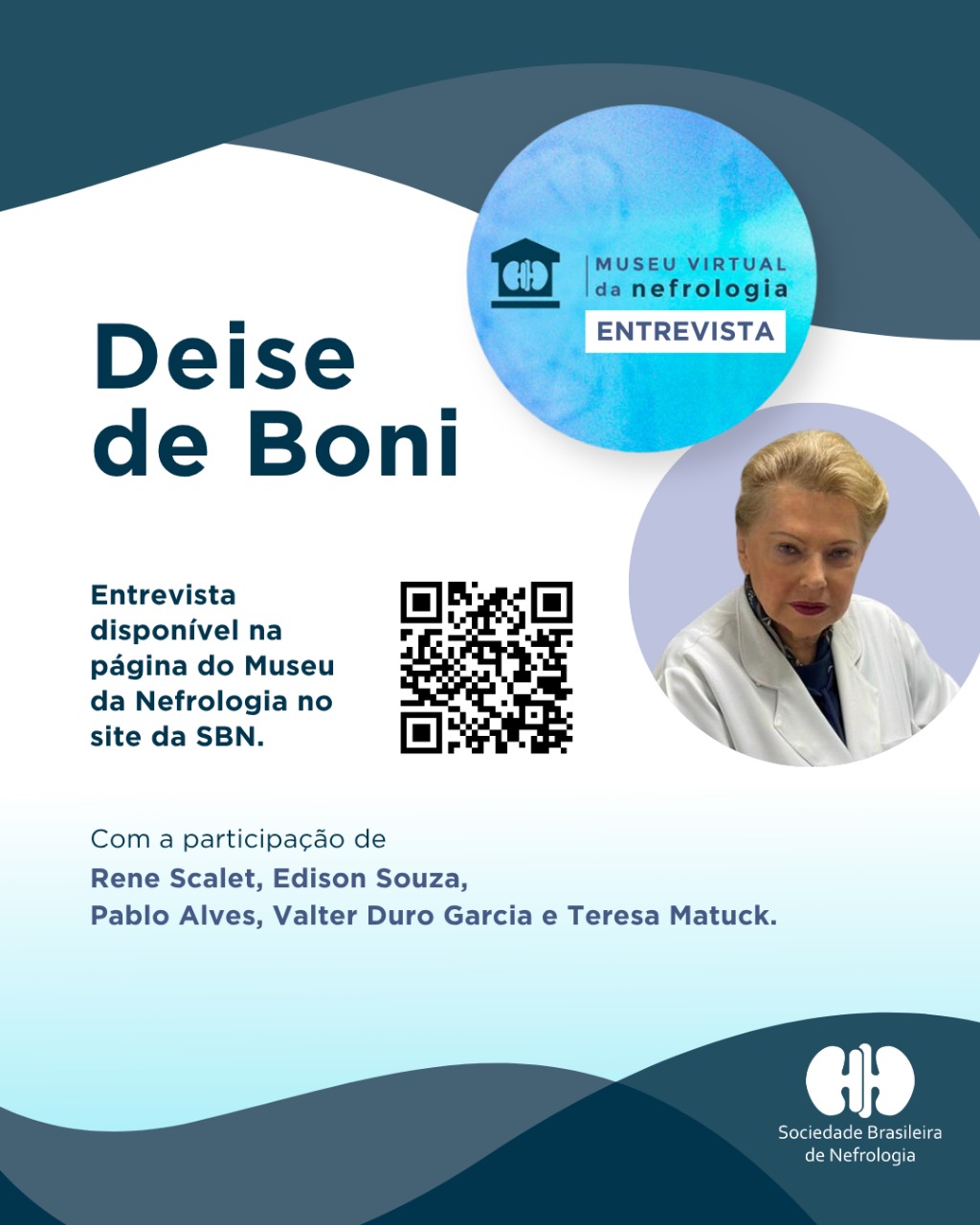 Museu da Nefrologia entrevista Deise de Boni Monteiro de Carvalho
