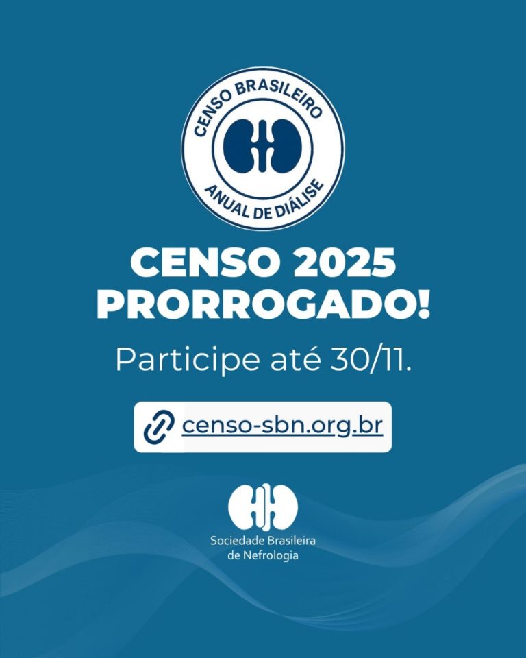 Ainda dá tempo de participar da principal fonte de informações sobre o cenário da diálise no Brasil