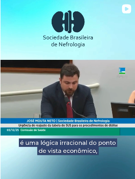 SBN alerta no Senado: falta de vagas em diálise mantém pacientes internados e eleva custos do sistema de saúde