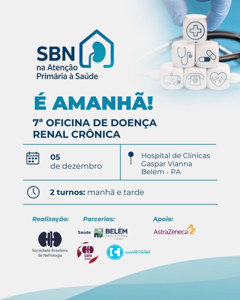A 7ª edição da Oficina de Doença Renal Crônica do projeto SBN na Atenção Primária à Saúde aconteceu no dia 05 de dezembro!