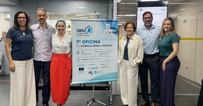 7ª Oficina de DRC da SBN na APS reúne profissionais em Belém para capacitação prática em cuidado renal